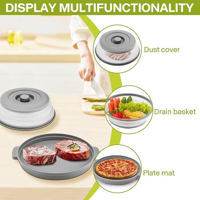 2 Pack Microwave Splatter Cover - Image 4