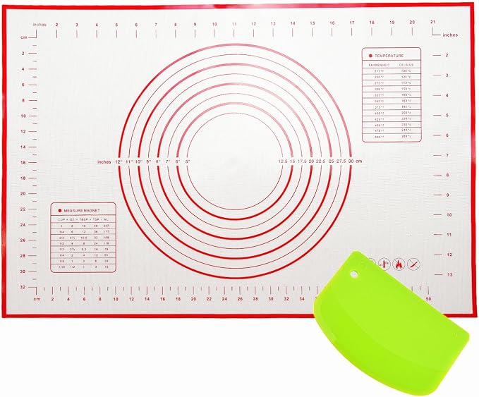 Large 24" x 16" Silicone Baking Mat | Non-Slip Pastry & Dough Mat by SIRUIMAO