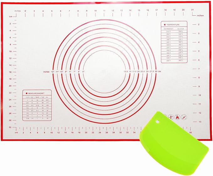 Extra Large 31.5" x 24" Silicone Baking Mat | Non-Slip Pastry & Dough Mat by SIRUIMAO
