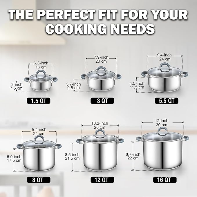 Cook N Home Large Stock Pot - Image 2