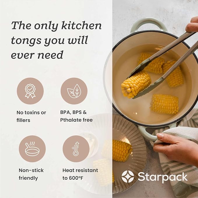 Starpack 'Get a Grip' Silicone Kitchen Tongs - Image 2