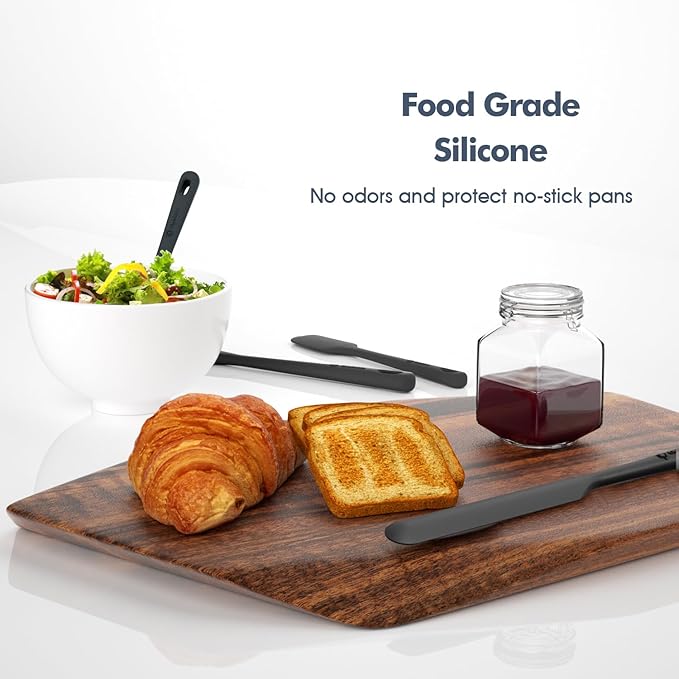 ChefAide 5 Pieces Silicone Spatula Set, Food Grade Rubber Spatula, Upgrade - Image 6