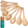 HOWHONG Wooden Spoons for Cooking, Beech Wood Kitchen Utensil Set, Premium by HOWHONG