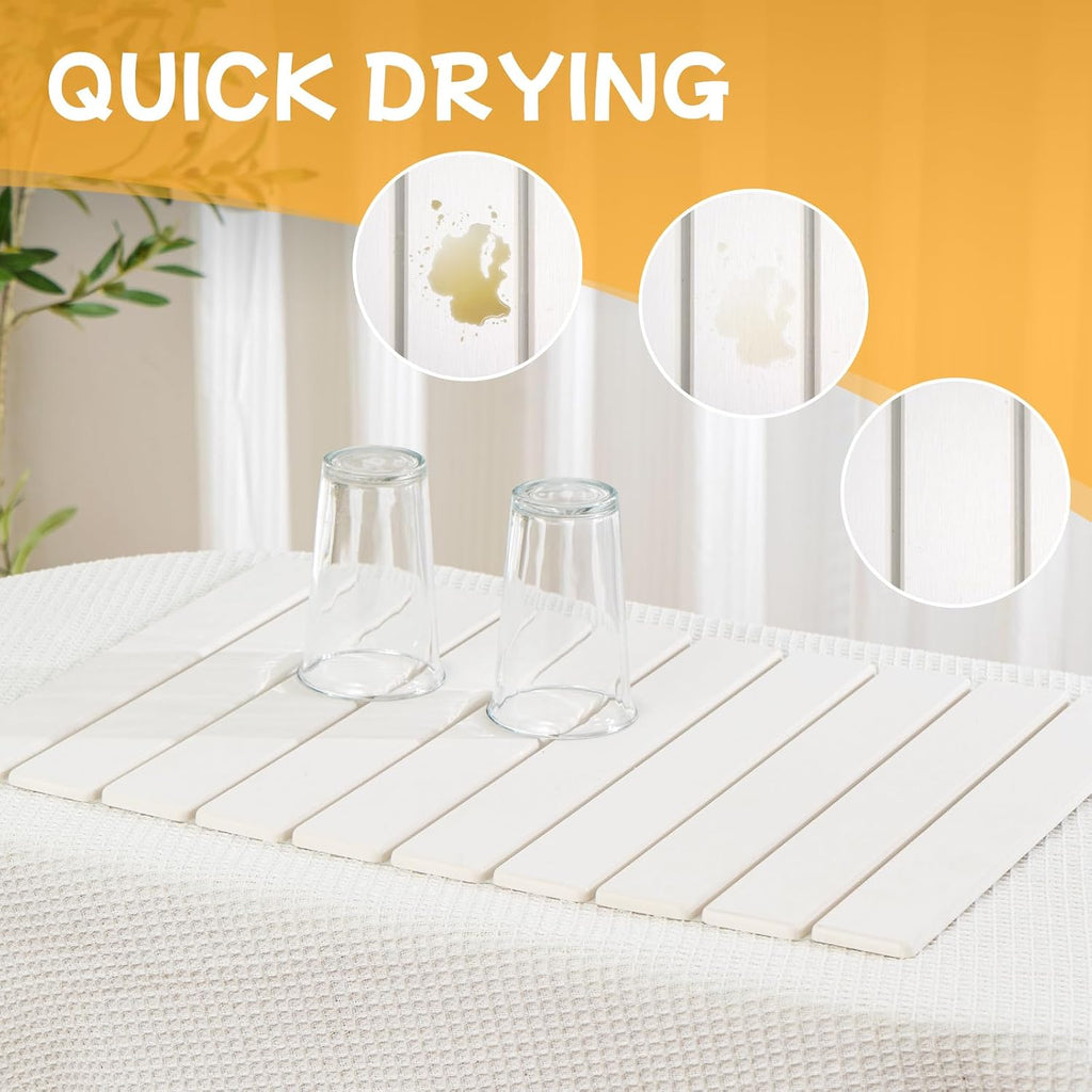 Stone Drying Mat for Kitchen Counter, Large Stone Dish Drying Mat
