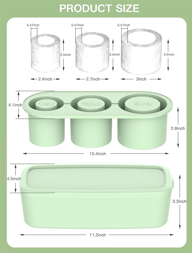 Ice Cube Tray for Tumbler Cup 30Oz-40Oz, Easy Fill and Release Ice Maker for - Image 6