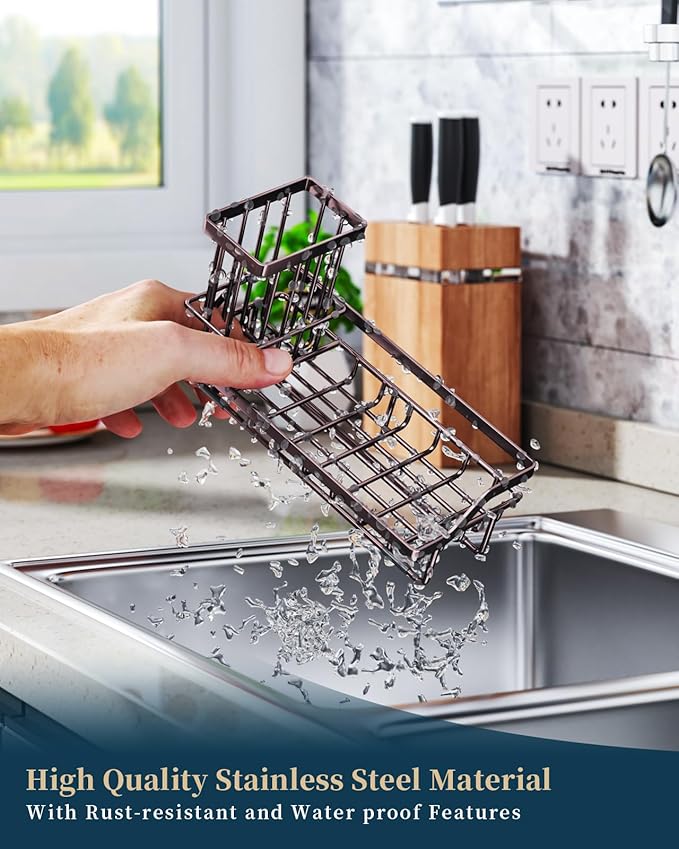 Consumest Sink Caddy Kitchen Organizer, Sponge Holder - Image 6