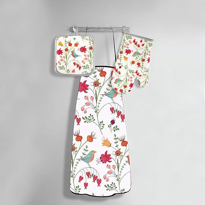 3 Pcs Kitchen Stuff, Kitchen Oven Mitts and Pot Holders Sets - Image 5