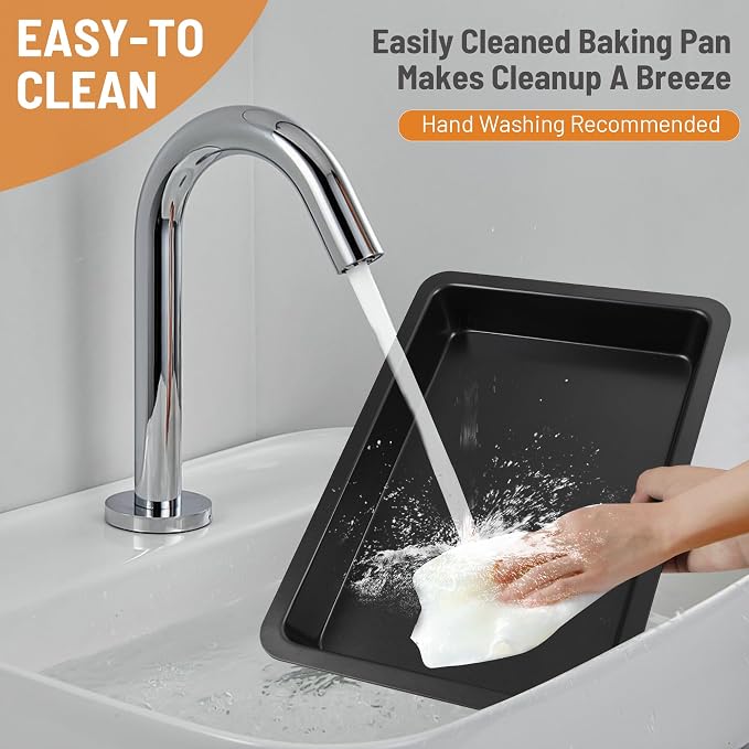 Sheet Cake Pan with Lid, Non-Stick Ceramic Coating Baking Pan, Oven Safe 450°F - Image 7