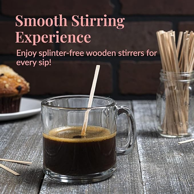 1000 Wooden Coffee Stirrer by Prestee - Image 2