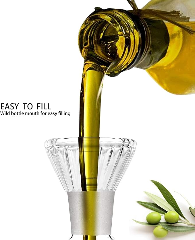 HAIZEEN 8oz/240ml Olive Oil Bottle Dispenser/Glass Cruet - Image 4
