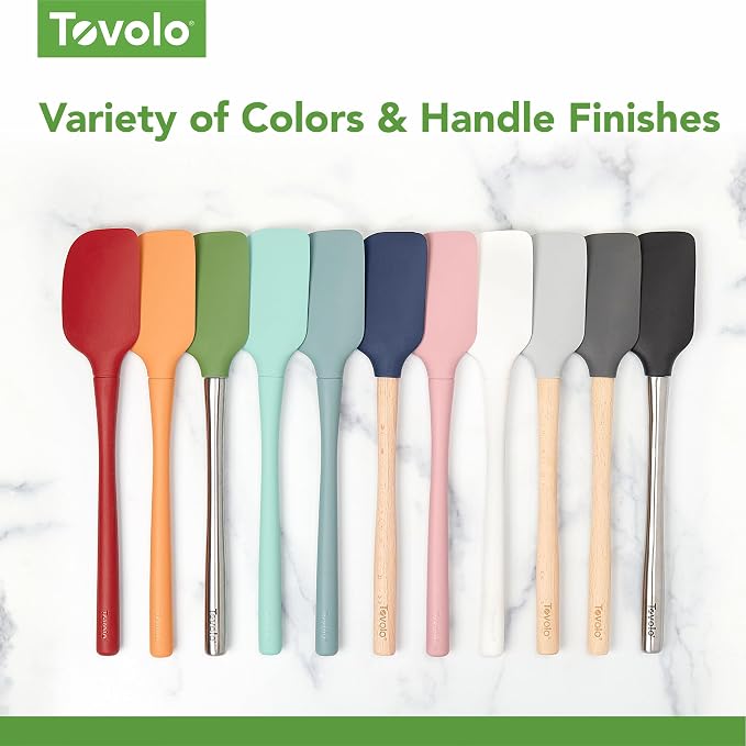Tovolo Flex Core 5 Piece Silicone Spatula Set Heat Resistant All Silicone - Image 5
