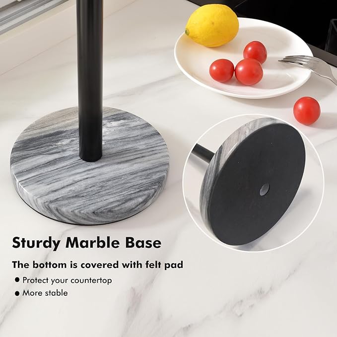 Black Paper Towel Holder Countertop - Image 2