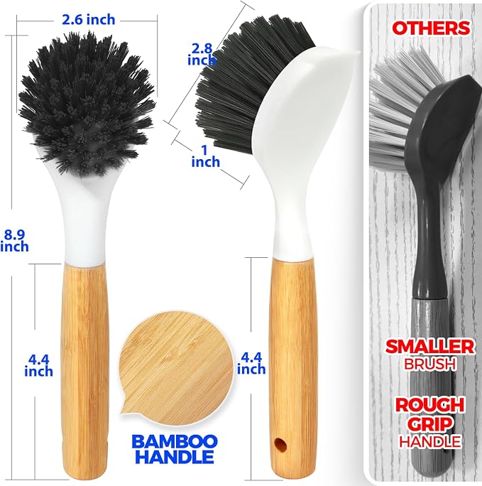 Holikme 3 Pack Cast Iron Brush and Scraper - Image 6