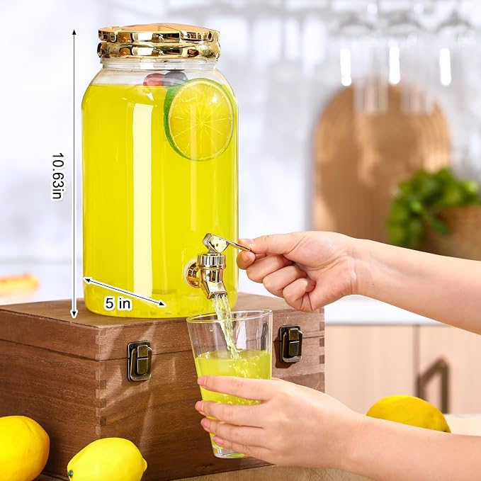 Havawish 2 Pcs 1 Gallon Plastic Beverage Dispenser - Image 2