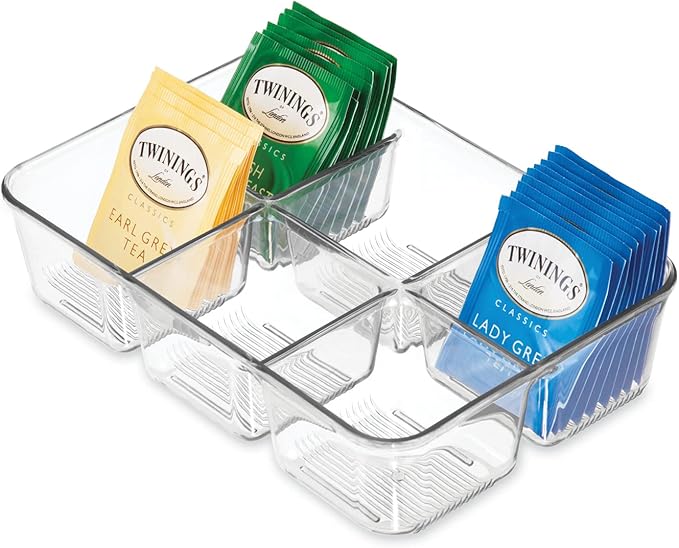 iDesign Clear Tea Bag & Sugar Packet Organizer - Image 6