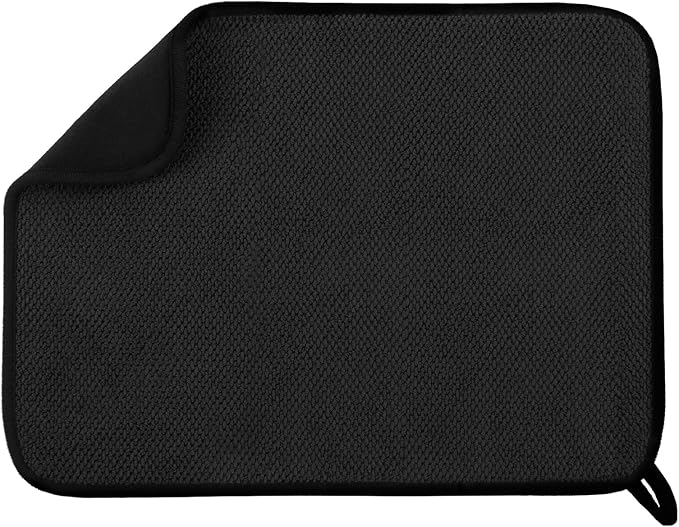 GeeRic Microfiber Dish Drying Mat, Super Absorbent Kitchen Dish Drying Pad by GeeRic