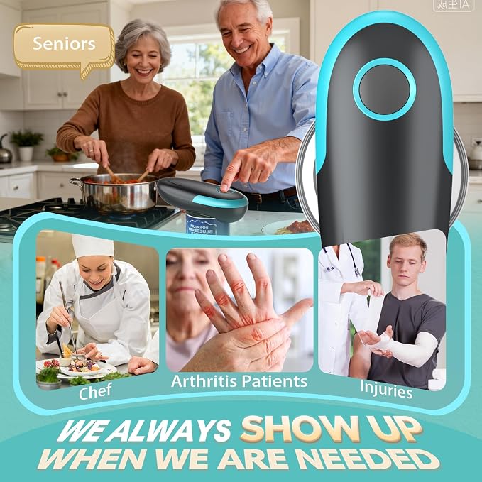 Electric Can Opener, Fits All Can Sizes One Touch Automatic Can Opener - Image 6