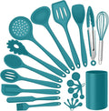Silicone Kitchen Utensils Set, E-far 23 Pcs Blue Cooking Utensils Tools by E-far