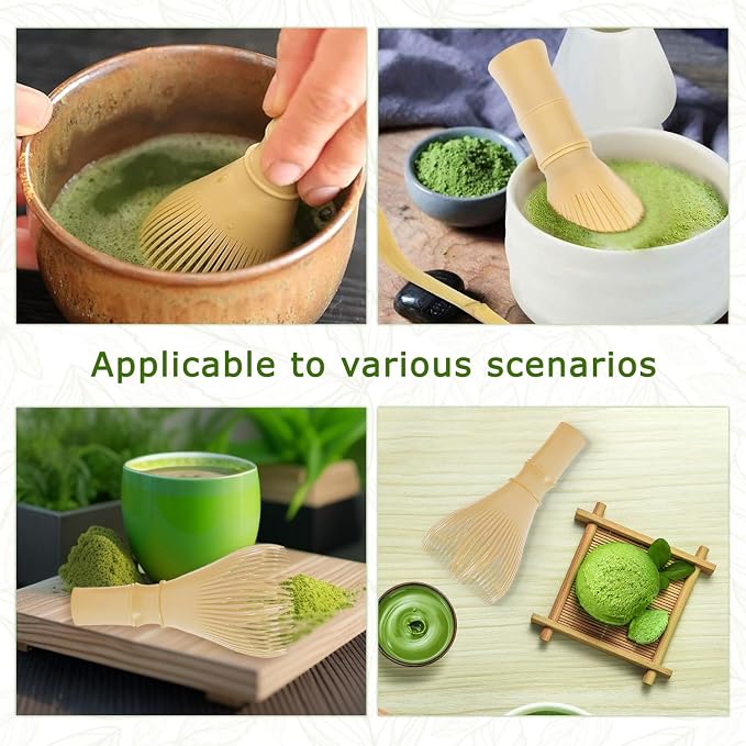 Matcha Whisk, Reusable Plastic Ceramic Matcha Whisk Easy to Clean Stirring Tool - Image 7