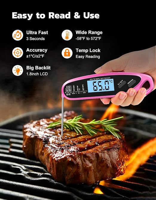 Instant Read Meat Thermometer Digital - Image 2