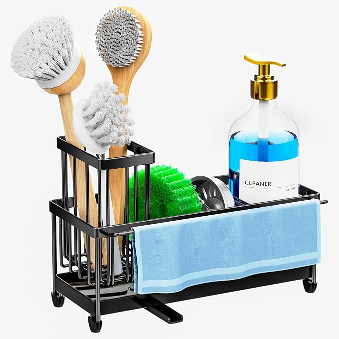 Cisily Sponge Holder for Kitchen Sink, Sink Caddy Organizer - Image 8