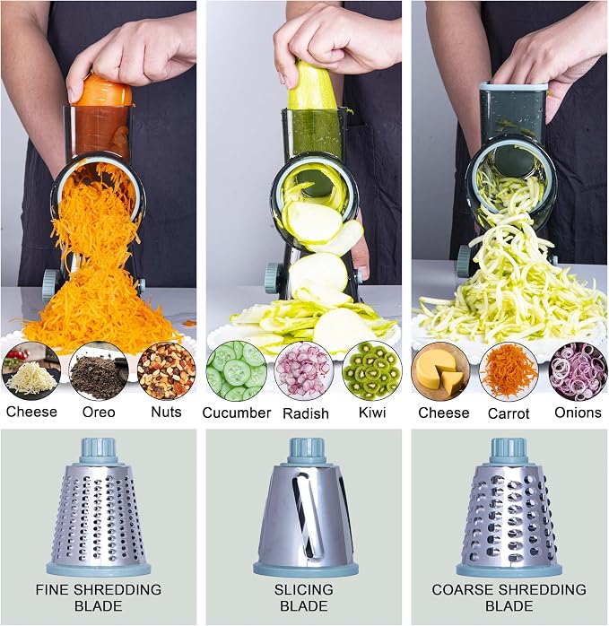 Rotary Cheese Grater Cheese Shredder, Cheese Grater Handheld - Image 4