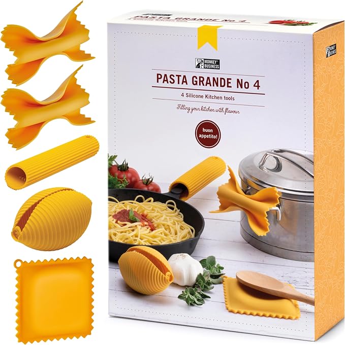 Monkey Business Silicone Kitchen Tools in Gift Box/ 4 Big Pasta shaped kitchen by MonkeyBusinessDesign