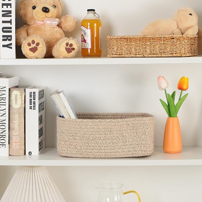 MiniArk Small Storage Baskets for Organizing | Closet Organizer Bins | Shelf - Image 6