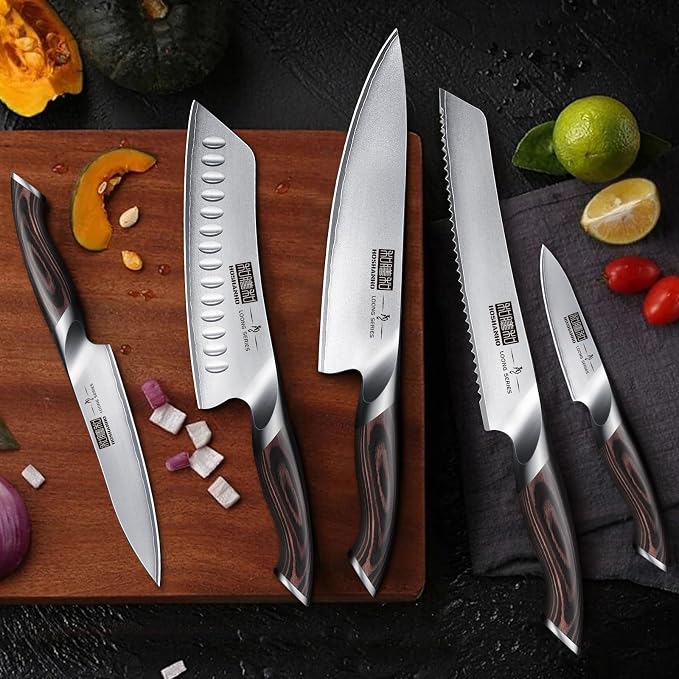 HOSHANHO Knife Set with Magnetic Knife Holder, 6 Pieces Japanese High Carbon - Image 6