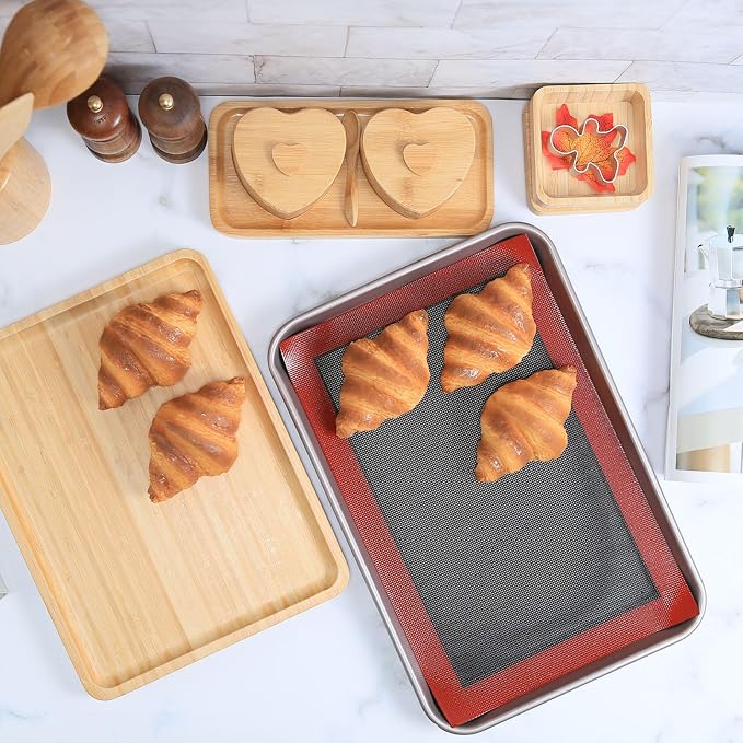Perforated Silicone Baking Mat for Jelly Roll Pan, Non-Stick Eclair Baking Mat - Image 9
