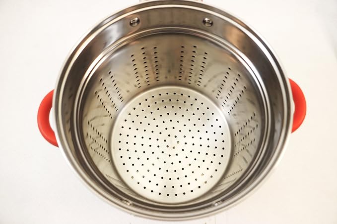 EXCELSTEEL 12 Qt Multifunction Stainless Steel Pasta Cooker - Image 3
