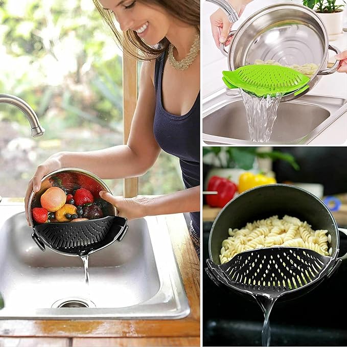 2 Pcs Clip on Strainer, Pot Strainer - Image 3