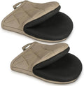 1 Pair Short Oven Mitts by Qulable