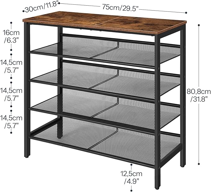 HOOBRO Shoe Rack for Entryway, 5-Tier Shoe Organizer - Image 2