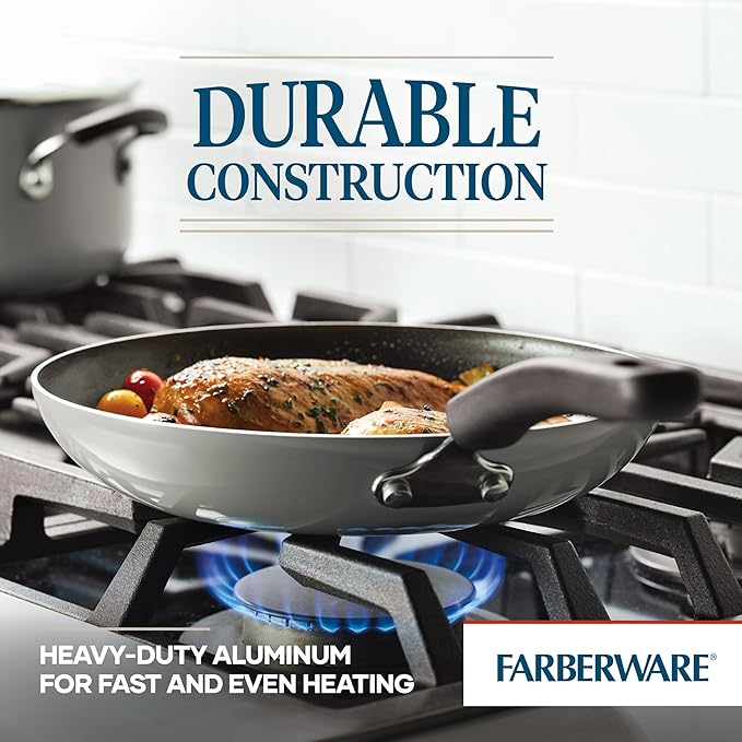 Farberware Cookstart DiamondMax Nonstick Cookware/Pots and Pans Set, Dishwasher - Image 6