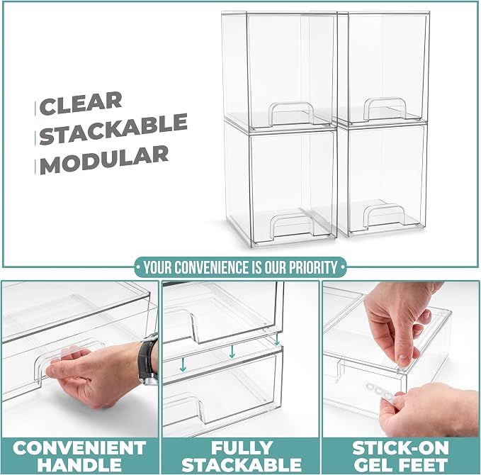 Sorbus Acrylic Storage Containers - Image 5
