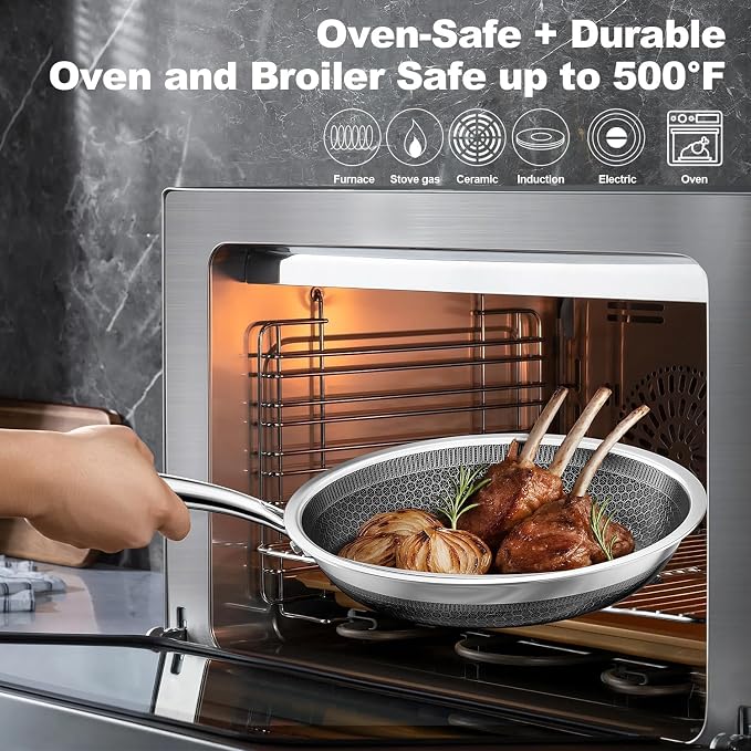 FogDream 8, Honeycomb Hybrid Nonstick Skillet - Image 6