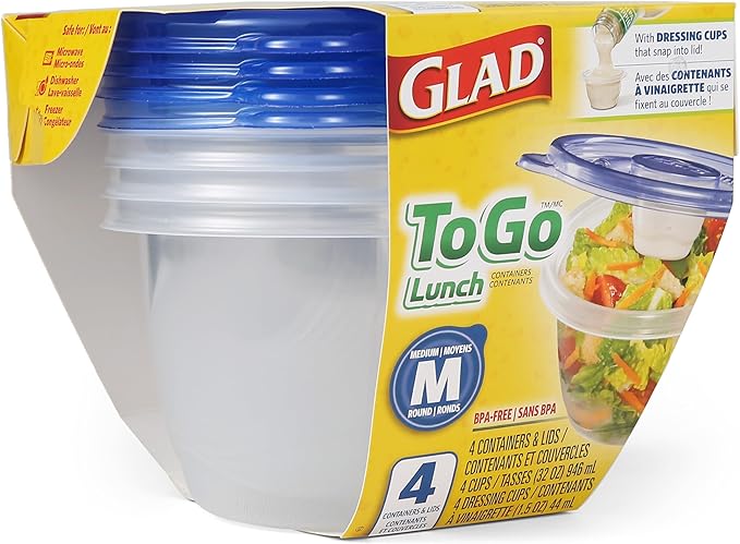 Glad GladWare To Go Lunch Food Storage Containers - Image 3