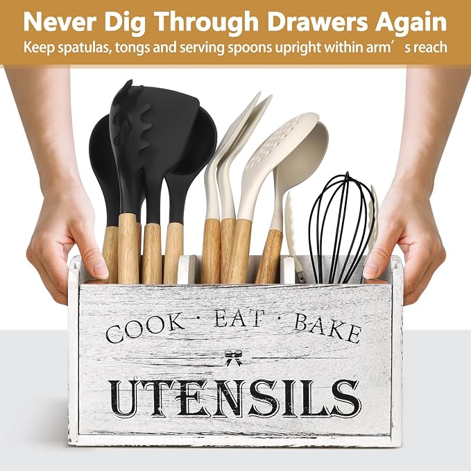 Farmhouse Kitchen Utensil Holder - Image 5