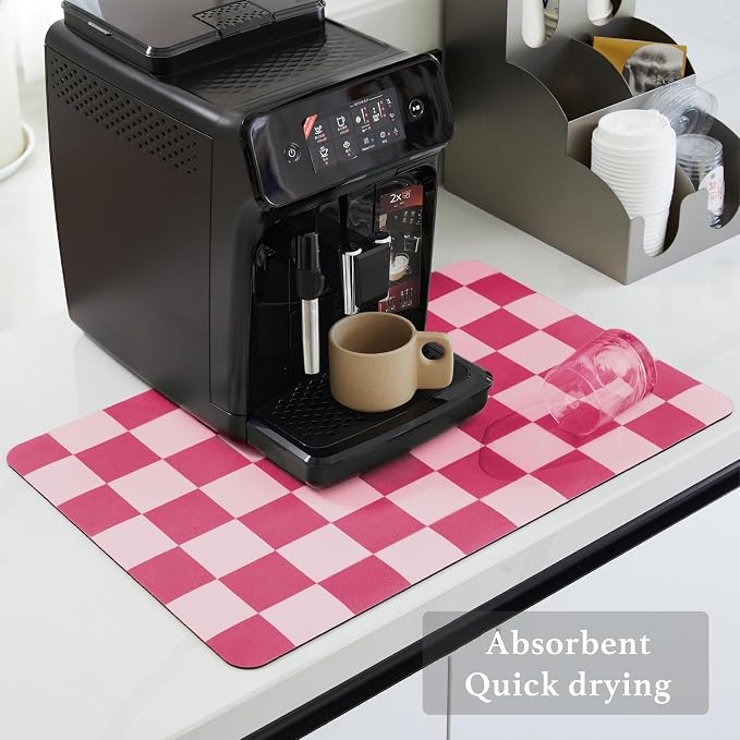 Ohocut Checkered Dish Drying Mat - Image 4