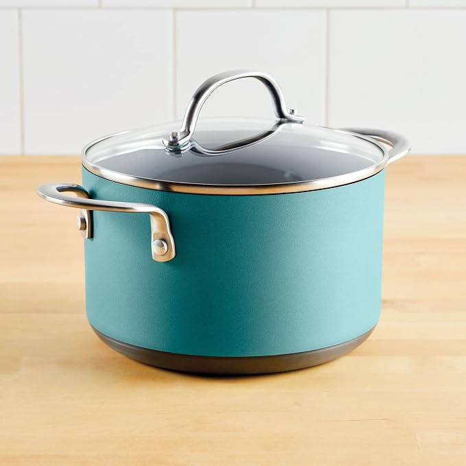 Anolon Achieve Hard Anodized Nonstick Saucepot - Image 9
