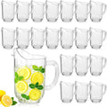 Tessco for you 20 Pcs Plastic Pitchers 60 Ounce Clear Restaurant Jug Large by Tessco
