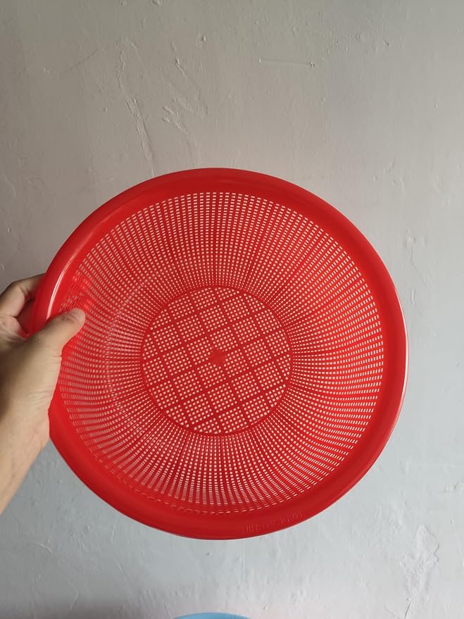4 pcs Plastic Wash Basket Round Perforated Colander Wash Vegetables and Fruits - Image 2