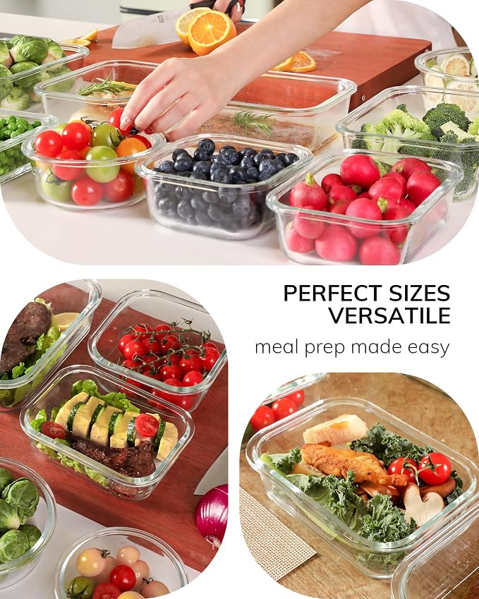 2-Pack Glass Food Storage Containers - Image 7
