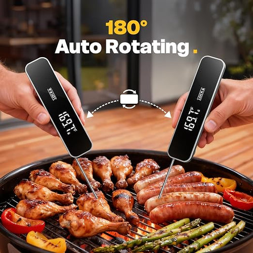 0.3 Sec Instant Read Meat Thermometer Digital, Food Thermometer - Image 2