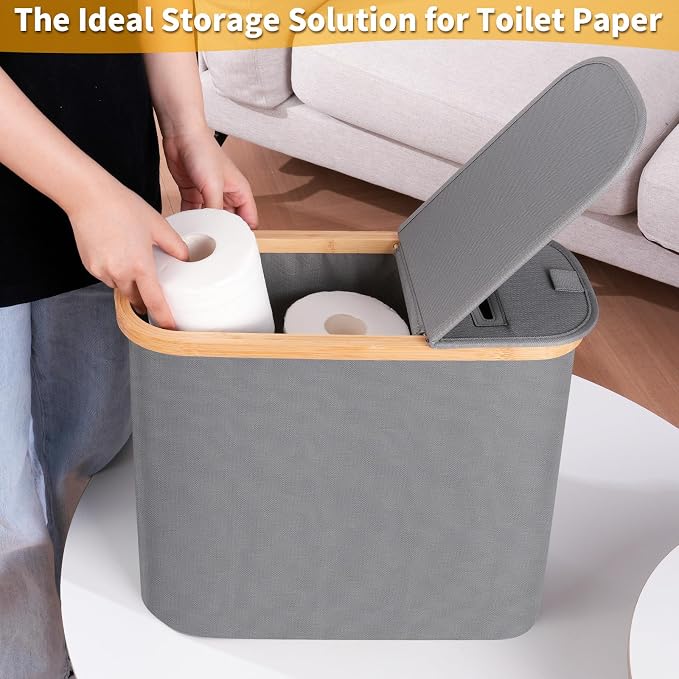 efluky Toilet Paper Storage and Holder 2 in 1, Toilet Paper Storage - Image 5