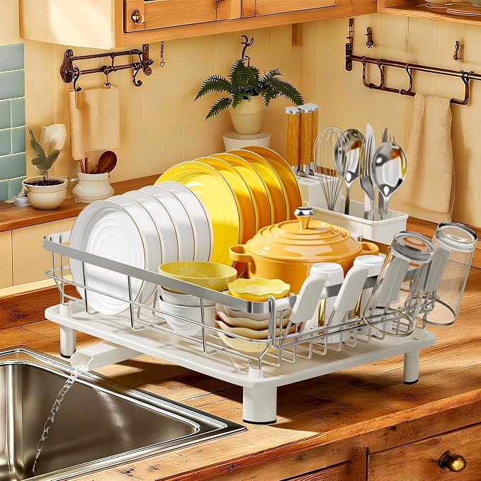 MOUKABAL Dish Drying Rack, Dish Rack, Stainless Steel Dish Racks by MOUKABALGREATHELPER