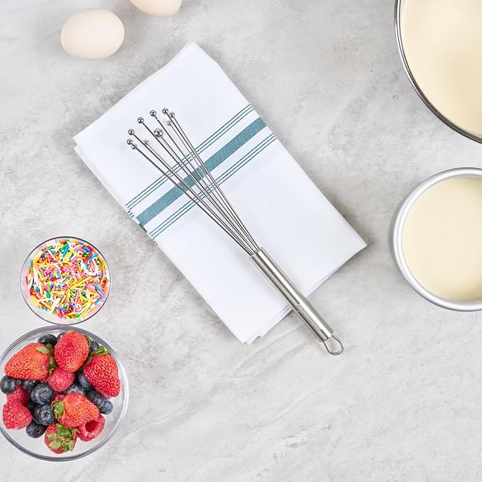Restaurantware 10.5 in Stainless Steel Ball Whisk - Image 9