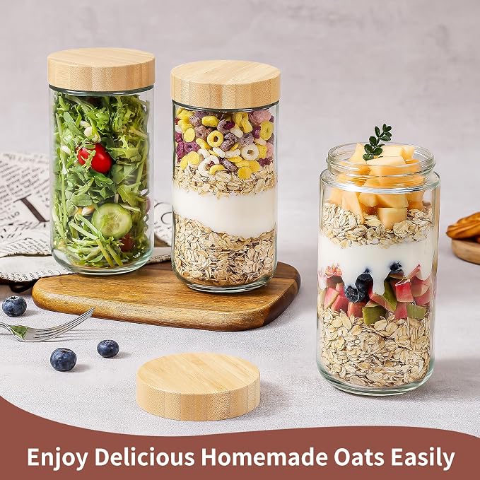 DRKIO 24 Oz Overnight Oats Containers - Image 4