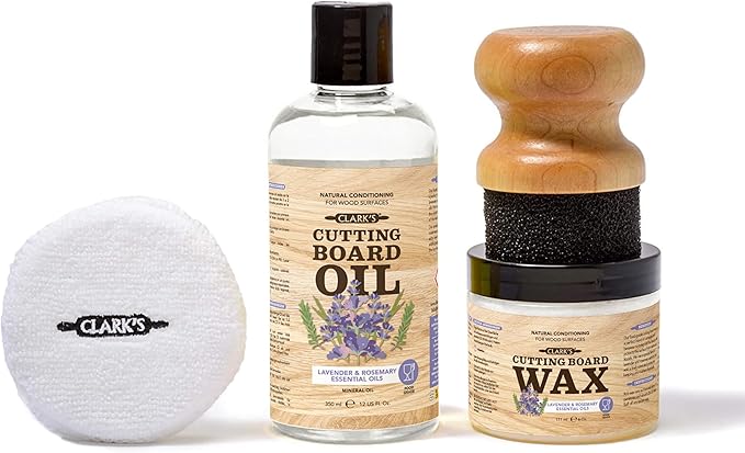 CLARK’S Cutting Board Oil and Wax Kit by CLARKS